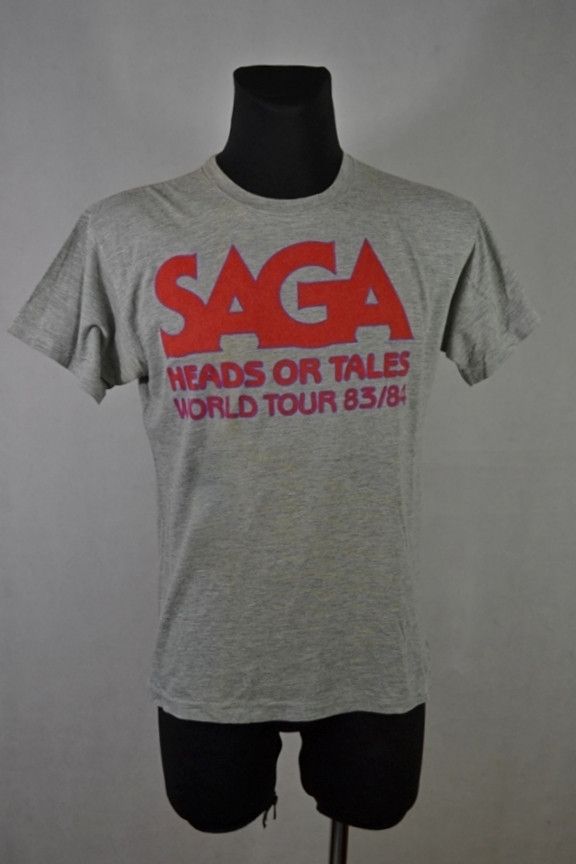 Band Tees × Vintage Vintage Saga Heads or Tales 1983/84 World Tour tee L Size US L / EU 52-54 / 3 - 1 Thumbnail