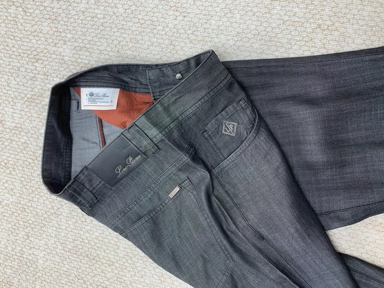 Loro Piana LORO PIANA sizeM Light grey denim men's trousers Size US 28 / EU 44 - 3 Thumbnail