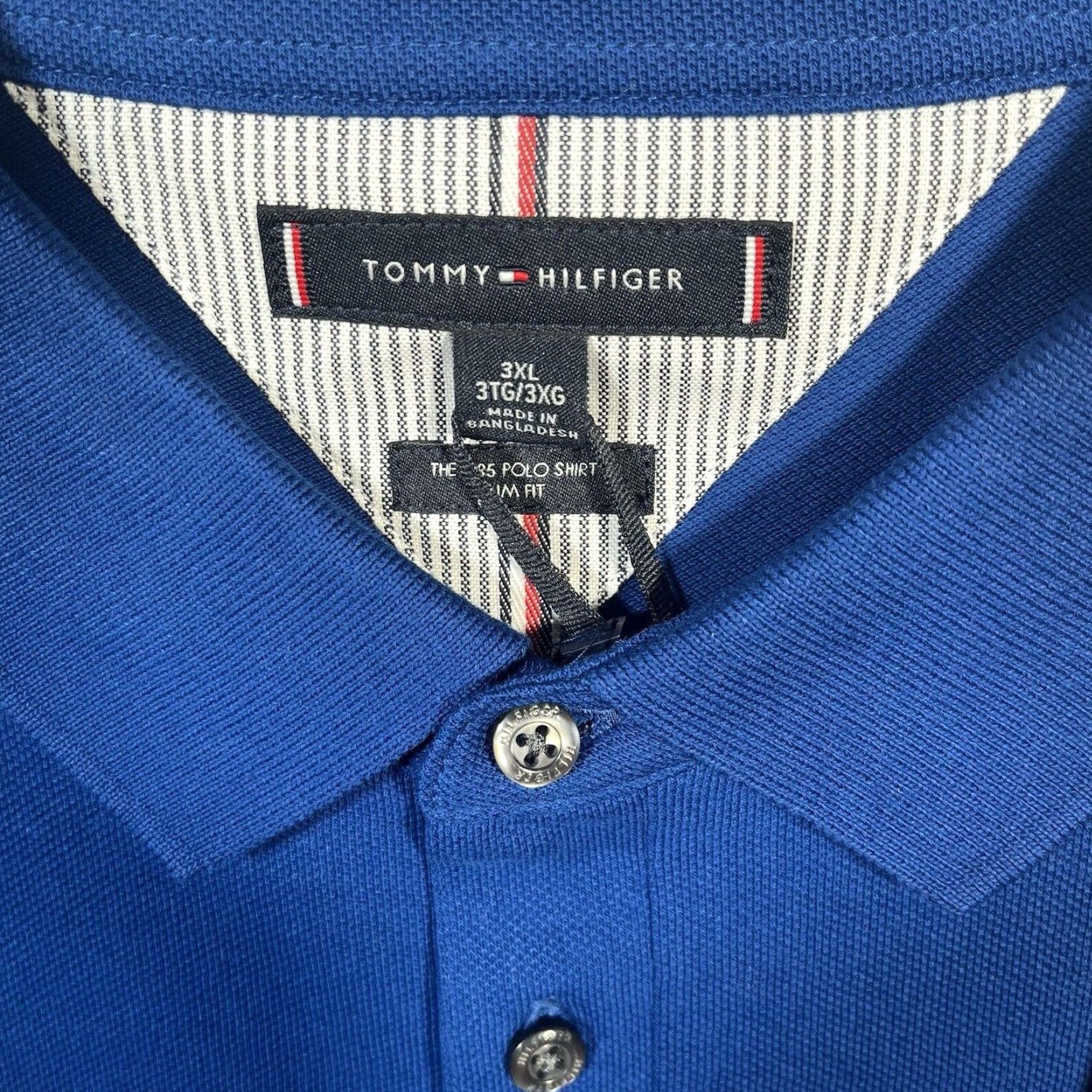 Tommy Hilfiger Tommy Hilfiger Polo Shirt Mens 3XL Anchor Royal Blue Slim Fit Stretch Short Sleeve Casual Shirt Mens 3XL Blue Polo Size US XXL / EU 58 / 5 - 6 Thumbnail