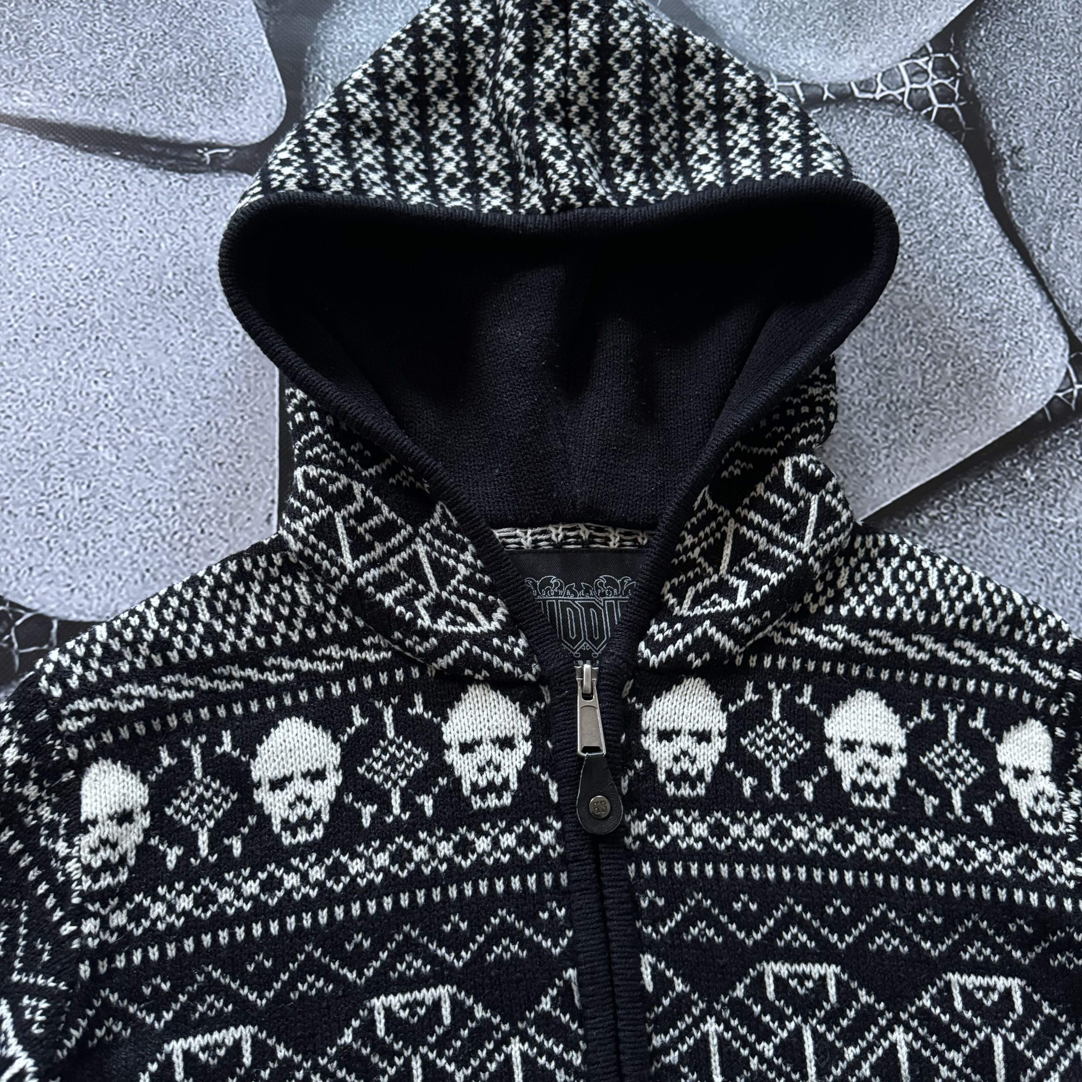 Japanese Brand × Vintage BUDDHA KNITTED ZIP HOODIE SKULLS GHOTIC OPIUM STYLE Y2K Size US XS / EU 42 / 0 - 3 Thumbnail