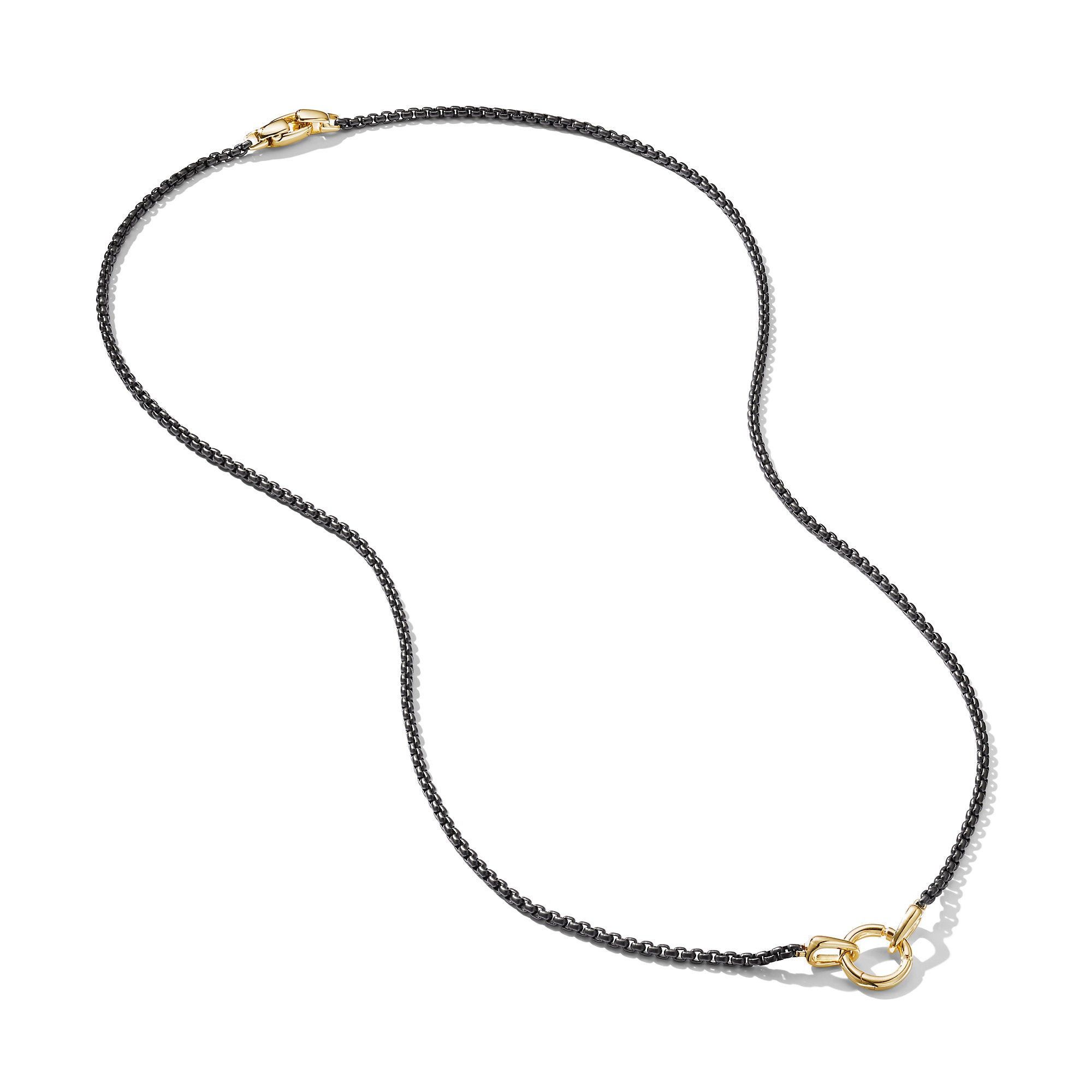 David Yurman o1w1db10526 N25309M /Size 9/Chain Necklace in Golden/Black Size ONE SIZE - 2 Thumbnail