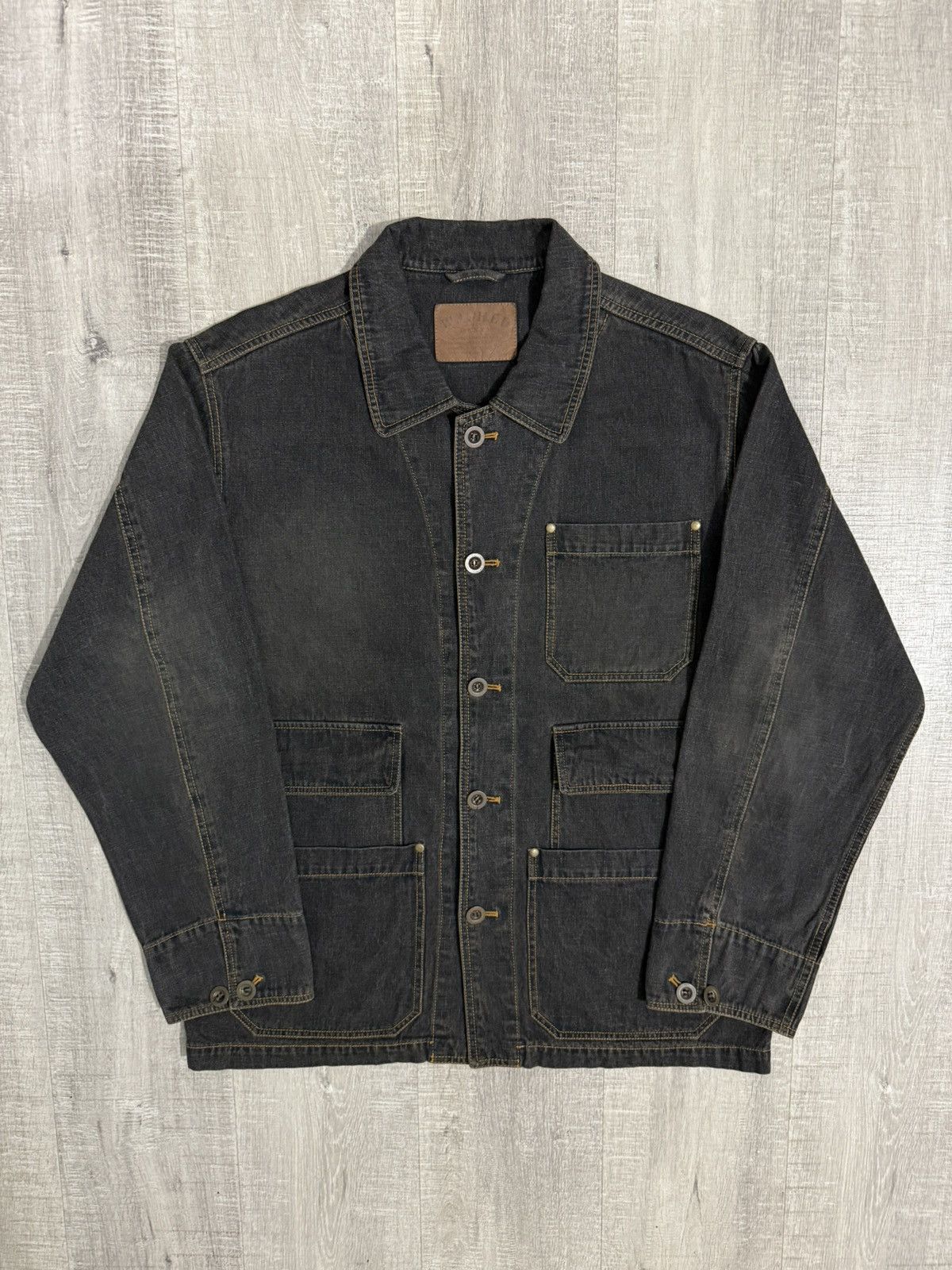 Issey Miyake Issey miyake chore denim washed jacket Size US L / EU 52-54 / 3 - 14 Thumbnail
