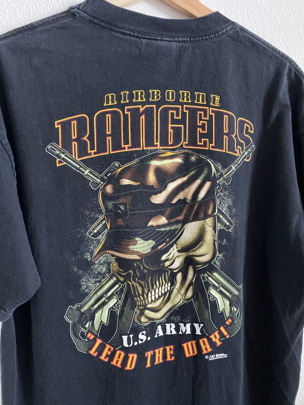 Other Vintage 00s US Army Skull Airborne Military Gun Tee Size US L / EU 52-54 / 3 - 4 Thumbnail