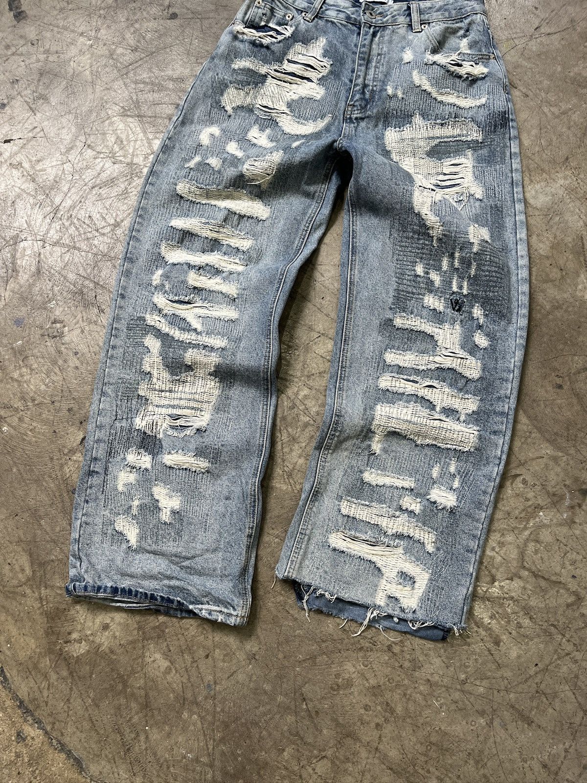 Other Still Water Distressed Reworked Denim Jeans (unisex) Size US 29 - 23 Thumbnail