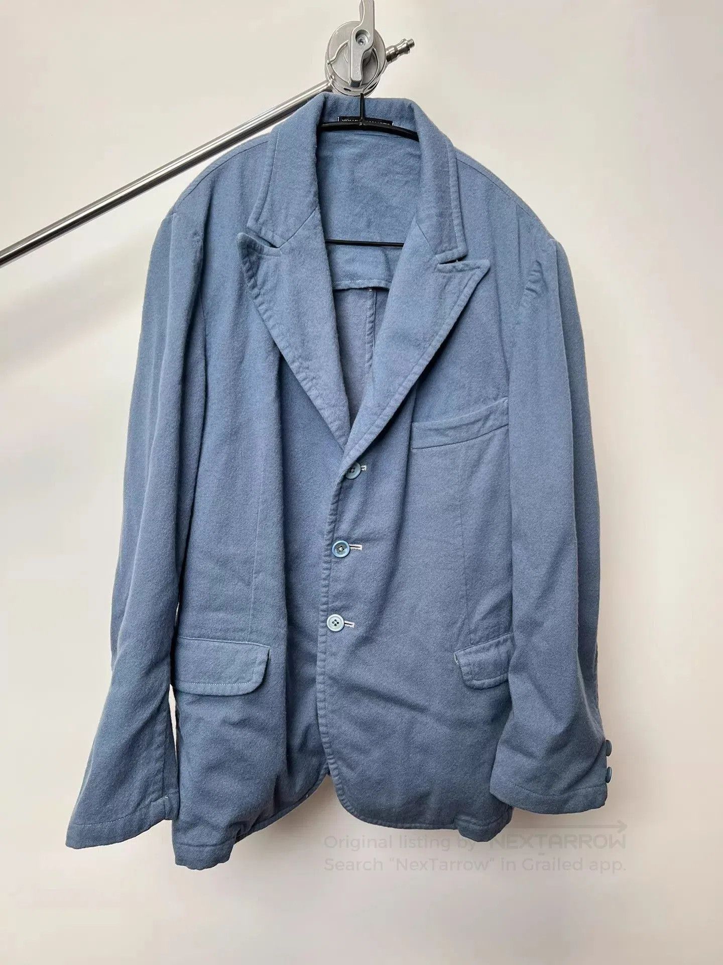 Yohji Yamamoto Blue Light Jacket - Size L. Size US L / EU 52-54 / 3 - 2 Thumbnail