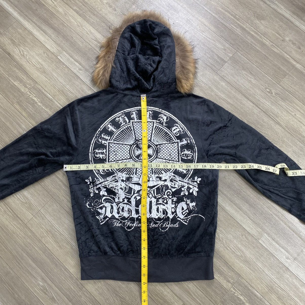 If Six Was Nine 2000s Wild Life Velvet Beauty Beast Kmrii Lgb Fur Zip Hoodie Size US M / EU 48-50 / 2 - 13 Thumbnail