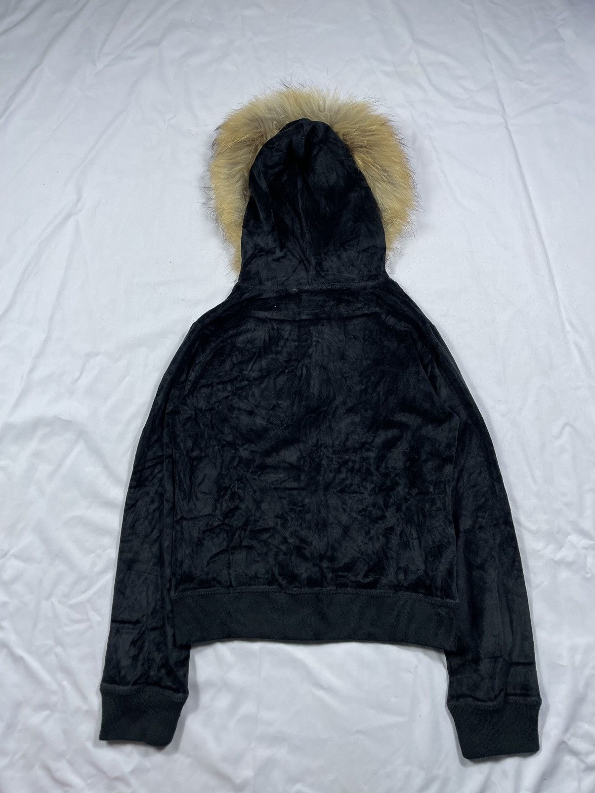 Japanese Brand FUR HOODIE ZIP VELVET spwy Ifsixwasnine style Size US XS / EU 42 / 0 - 2 Thumbnail