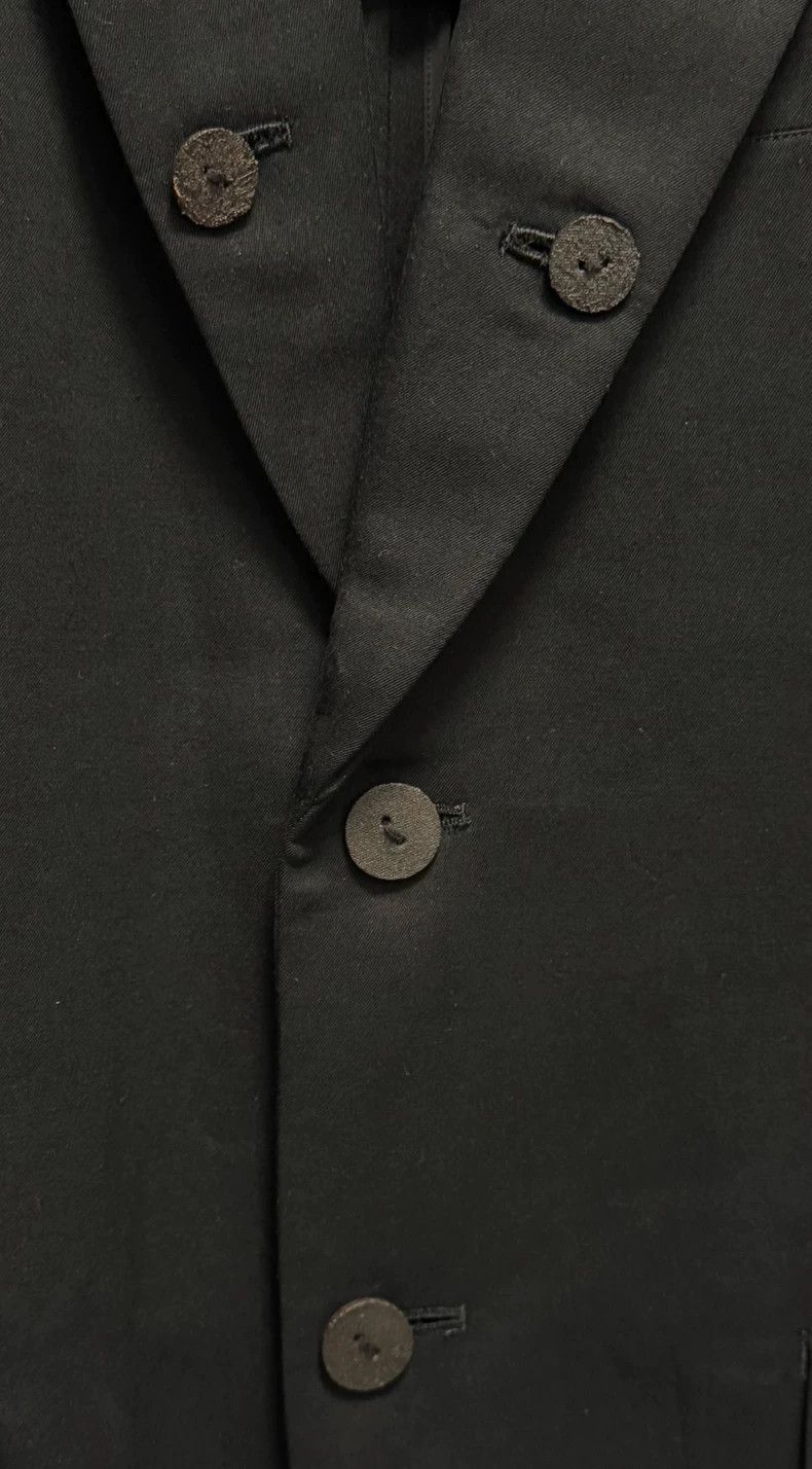 Yohji Yamamoto Yohji Yamamoto size 2 07 SS double collar suit with leathe Size 36S - 4 Thumbnail