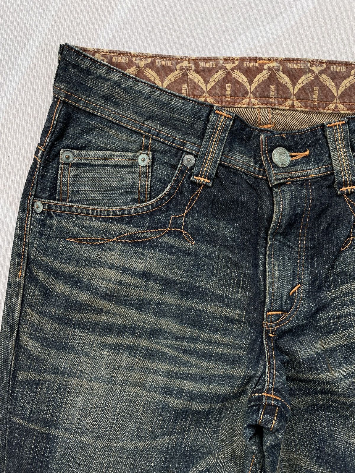 Edwin × Japanese Brand Edwin 431 XVS Jeans (LG158) Size US 30 / EU 46 - 6 Thumbnail