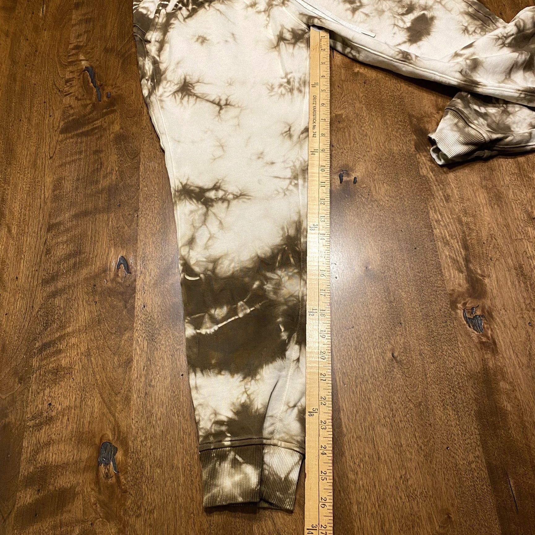 Lululemon VINTAGE Lululemon Joggers Womens 6 Earth Tie Dye White Brown Warm Comfy 26” Inseam Size 28" / US 6 / IT 42 - 5 Thumbnail