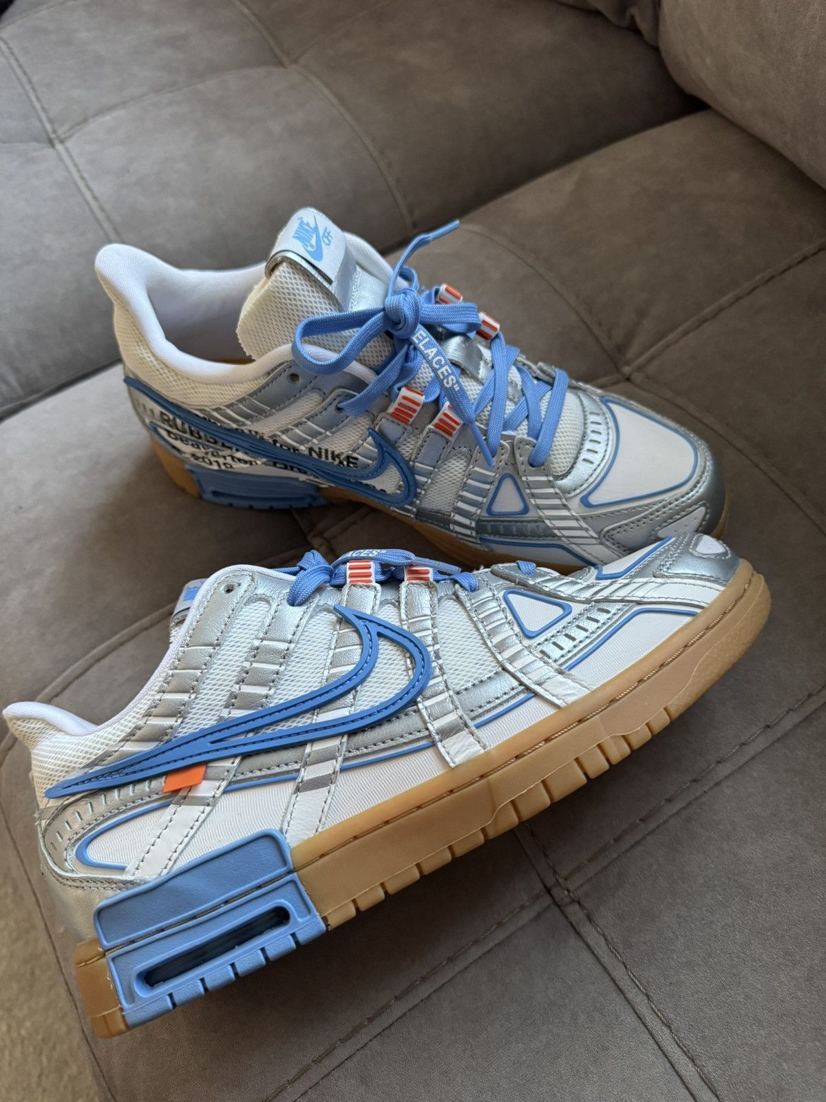 Off-White NIKE X OFF-WHITE DUNK UNC sz US9 UK8 only tried on see phot Size US 9 / EU 42 - 1 Thumbnail