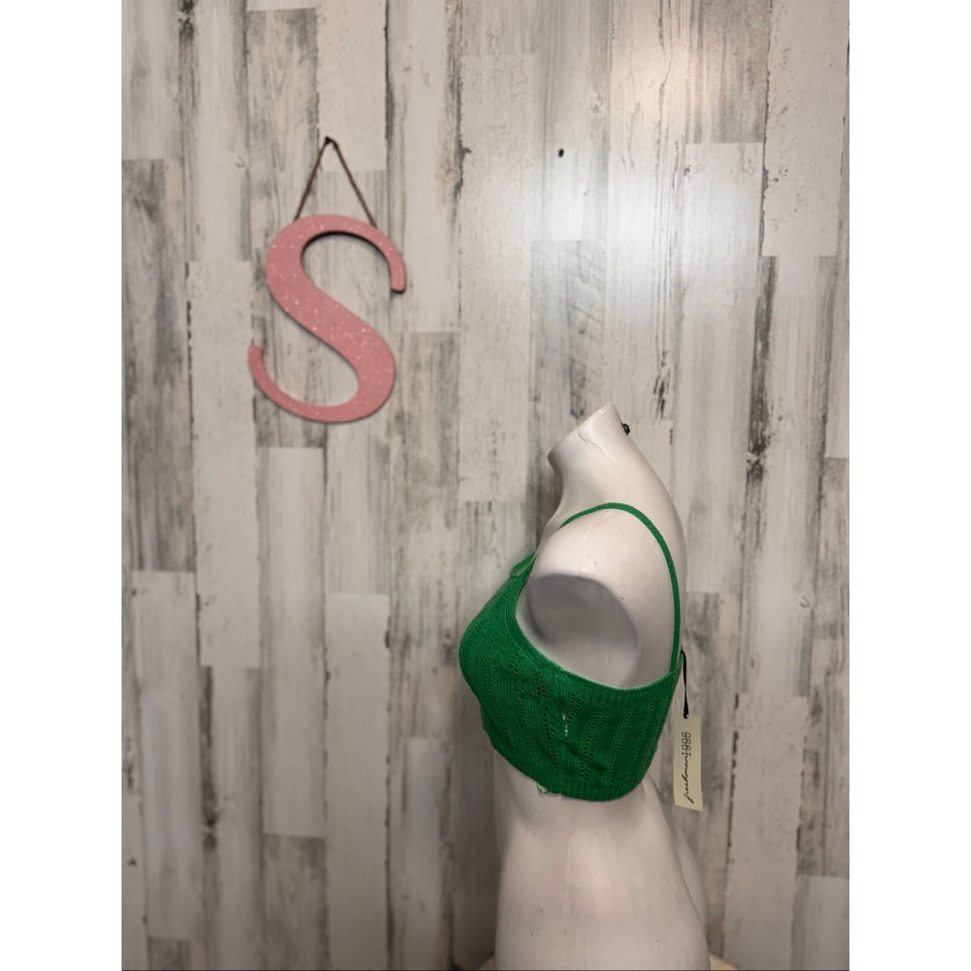 Freeman Fredman 1996 Green Knit Crop Top & Midi Skirt Set Size Small nwt Size 26" / US 2 / IT 38 - 3 Thumbnail