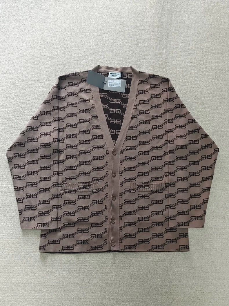 Balenciaga Balenciaga Balenciaga Logo Knitted Cardigan Sweater-2506 Size US M / EU 48-50 / 2 - 1 Thumbnail