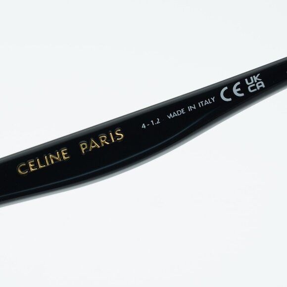 Celine Celine CL5010IN 001 Eyeglasses Black 53mm Square Frame Size ONE SIZE - 4 Thumbnail