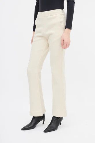 Jil Sander o1y1025 Sweatpant in Ivory Size 26" / US 2 / IT 38 - 2 Thumbnail