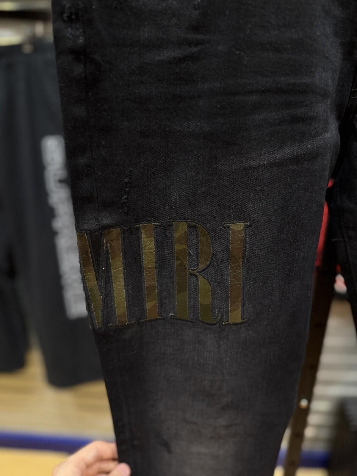 Amiri Size 36 - Amiri Black Green Jeans 100% Authentic Size US 36 / EU 52 - 4 Thumbnail