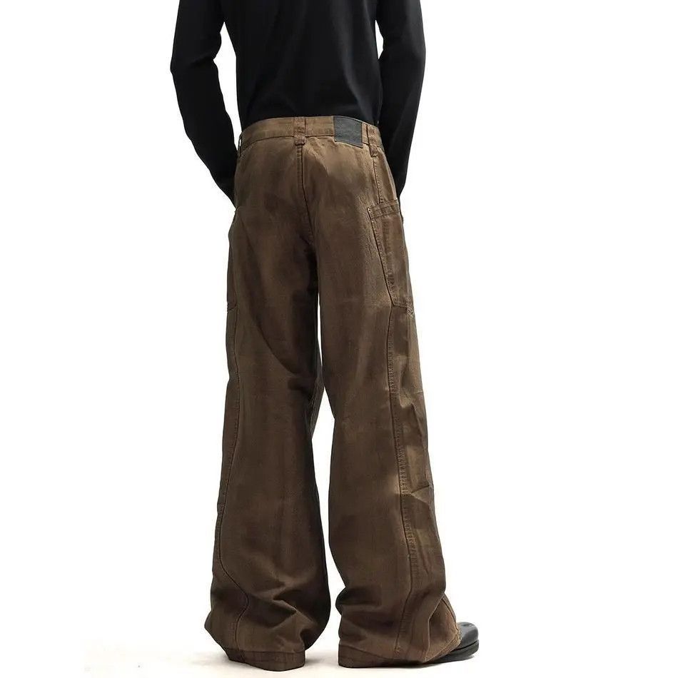 Japanese Brand Retro loose casual straight leg large pocket jeans Size US 32 / EU 48 - 4 Thumbnail