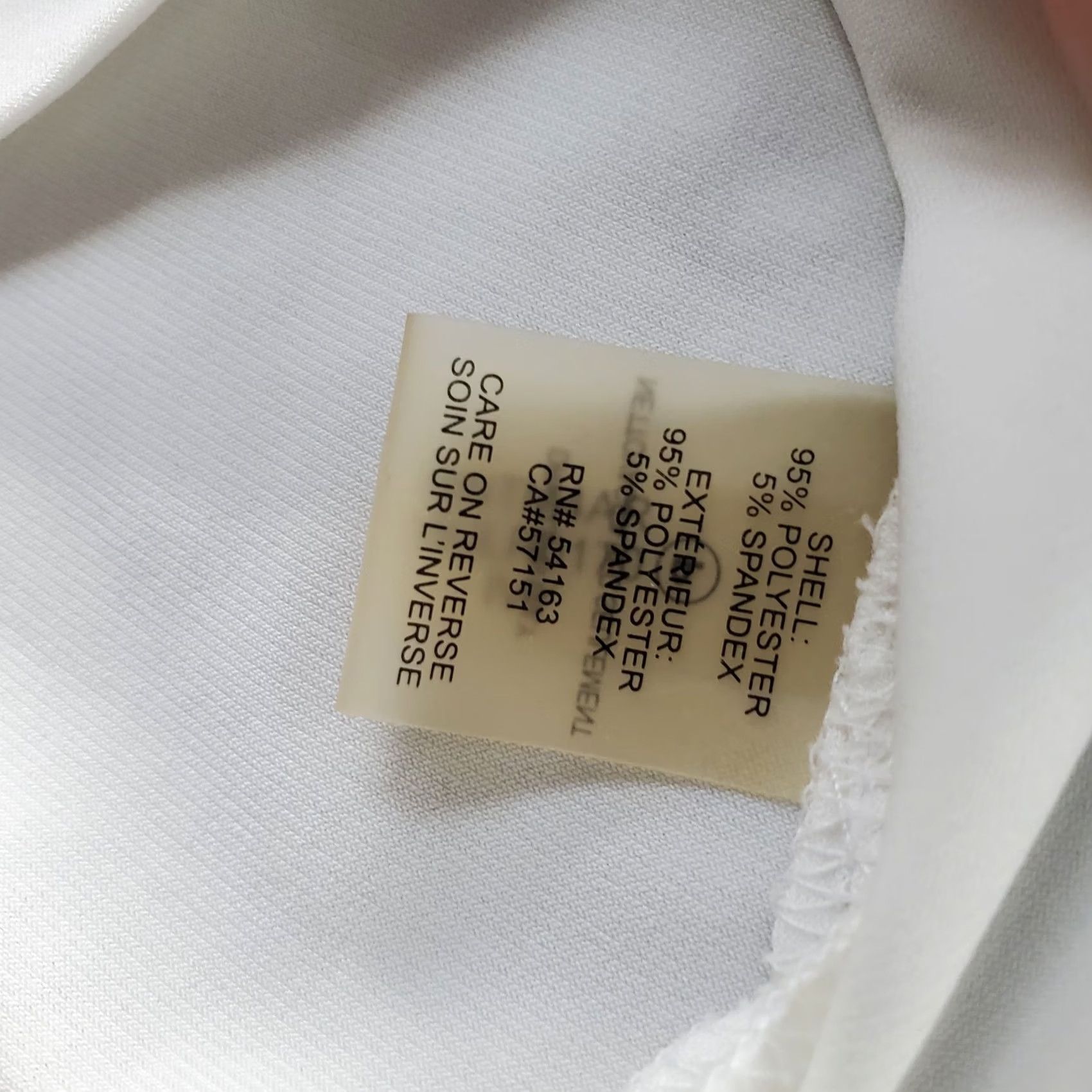 Vintage Ivanka Trump Blouse Womens XS White Long Sleeve V Neck Slit Lace Up Detail Shirt Size XS / US 0-2 / IT 36-38 - 7 Thumbnail