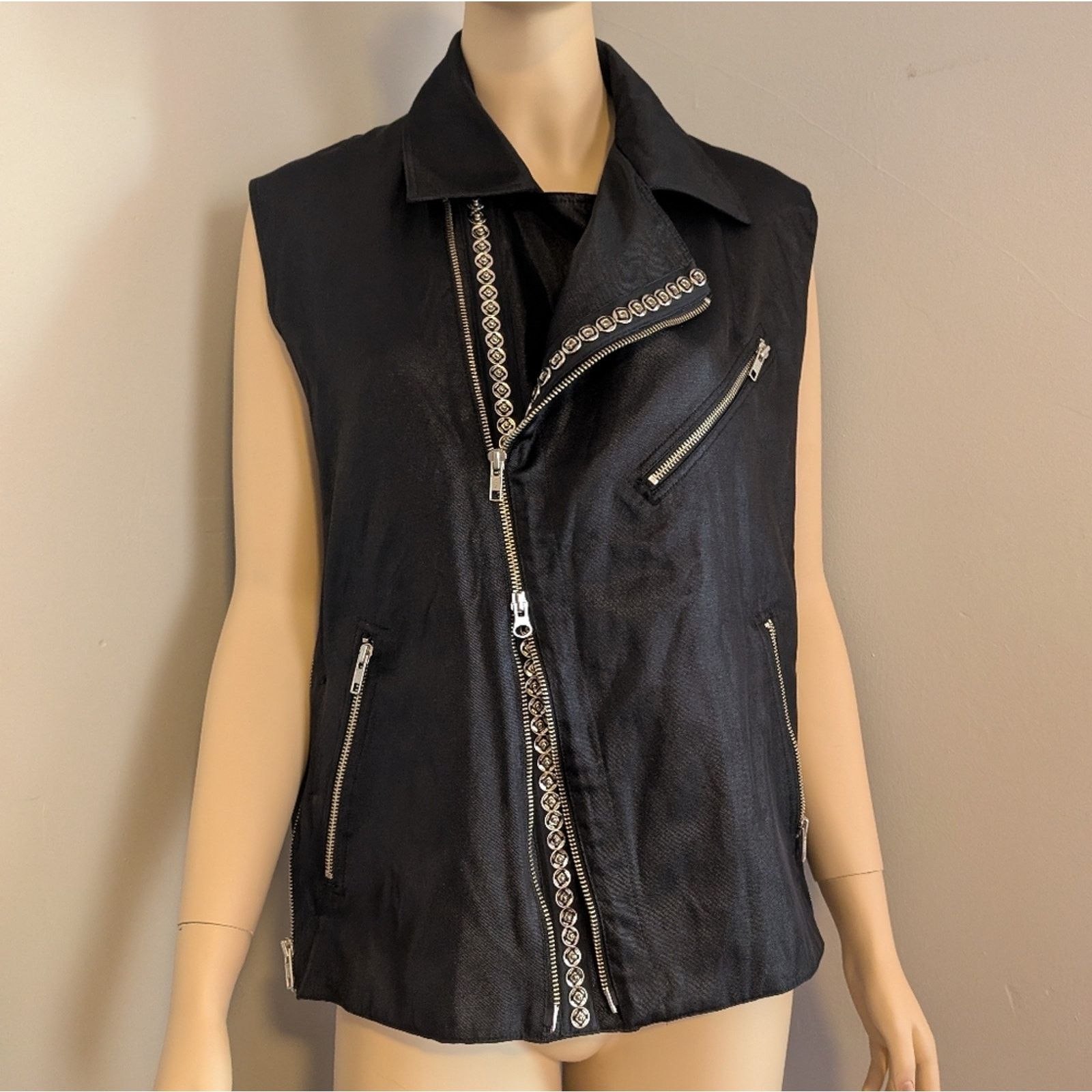 Ann Demeulemeester Vintage Ann Demeulemeester Vest Snaps + Zip Sides 38 EU 6 US Size S / US 4 / IT 40 - 11 Thumbnail