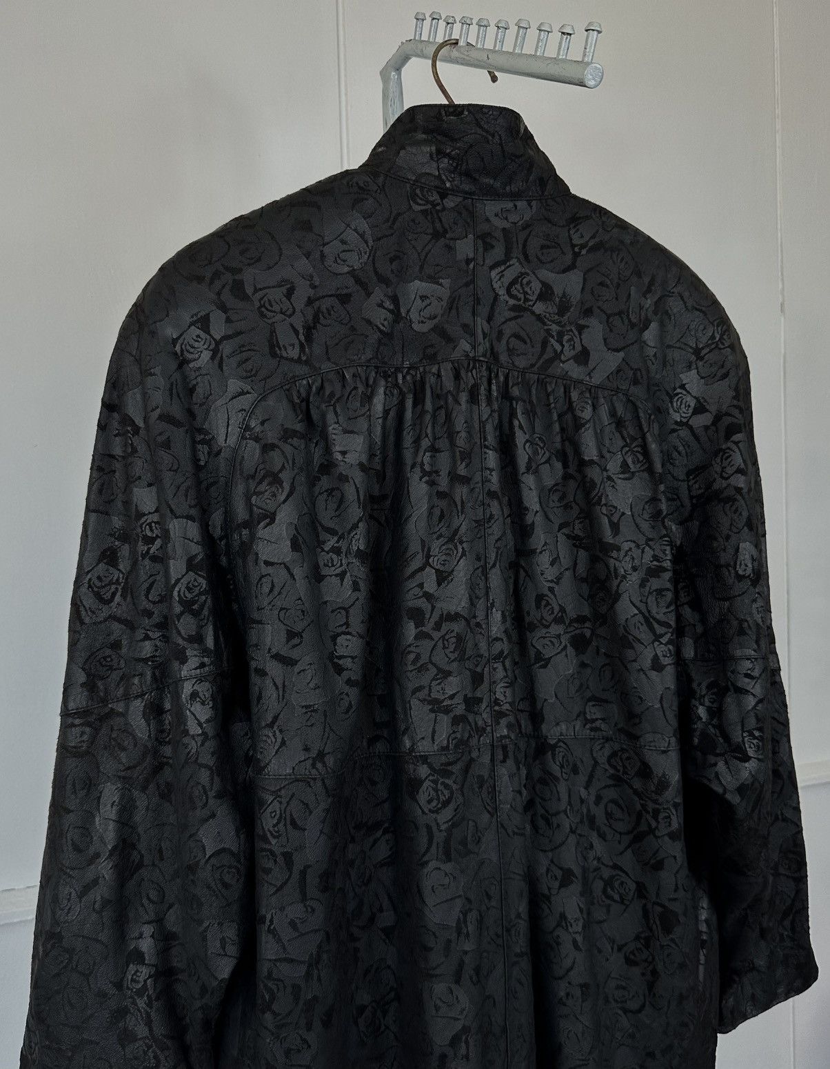 Bally Bally Sally Floral Leather Cape Jackets Vintage Size US M / EU 48-50 / 2 - 4 Thumbnail