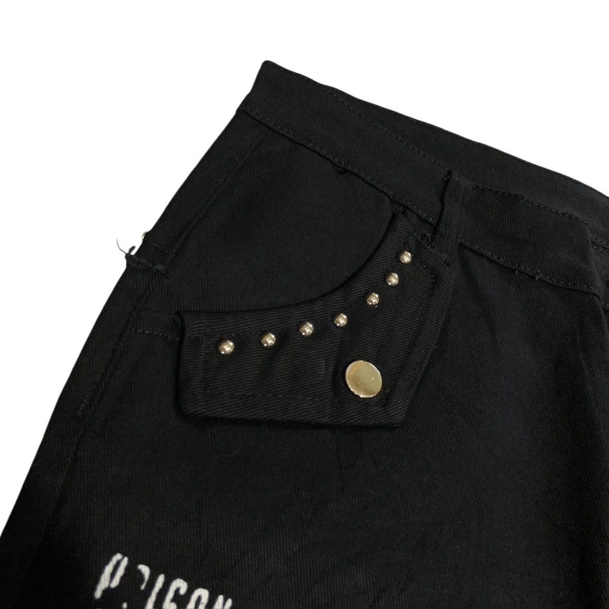 Hysteric Glamour JAPANESE BRAND - Patchwork Studded Chain Punk Design Vkei Size US 34 / EU 50 - 8 Thumbnail