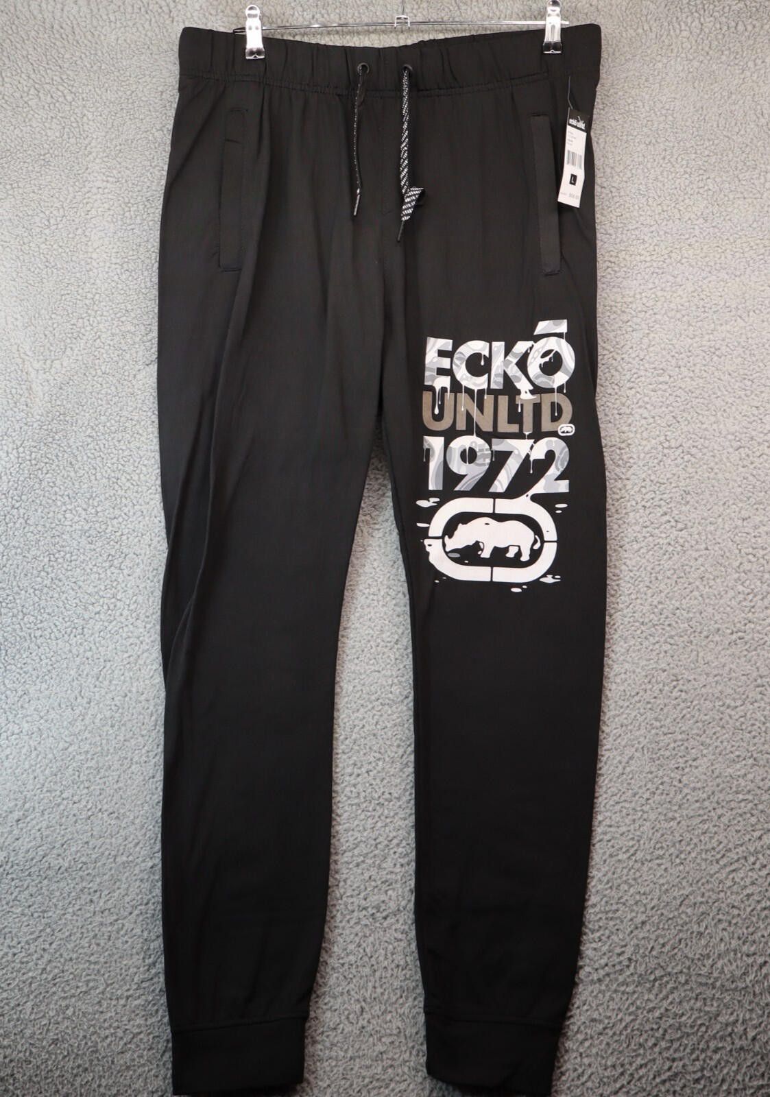 Ecko Unltd. Ecko Unltd Men Large Jogger Pants Black Camo EO12G799T Size US 34 / EU 50 - 1 Thumbnail