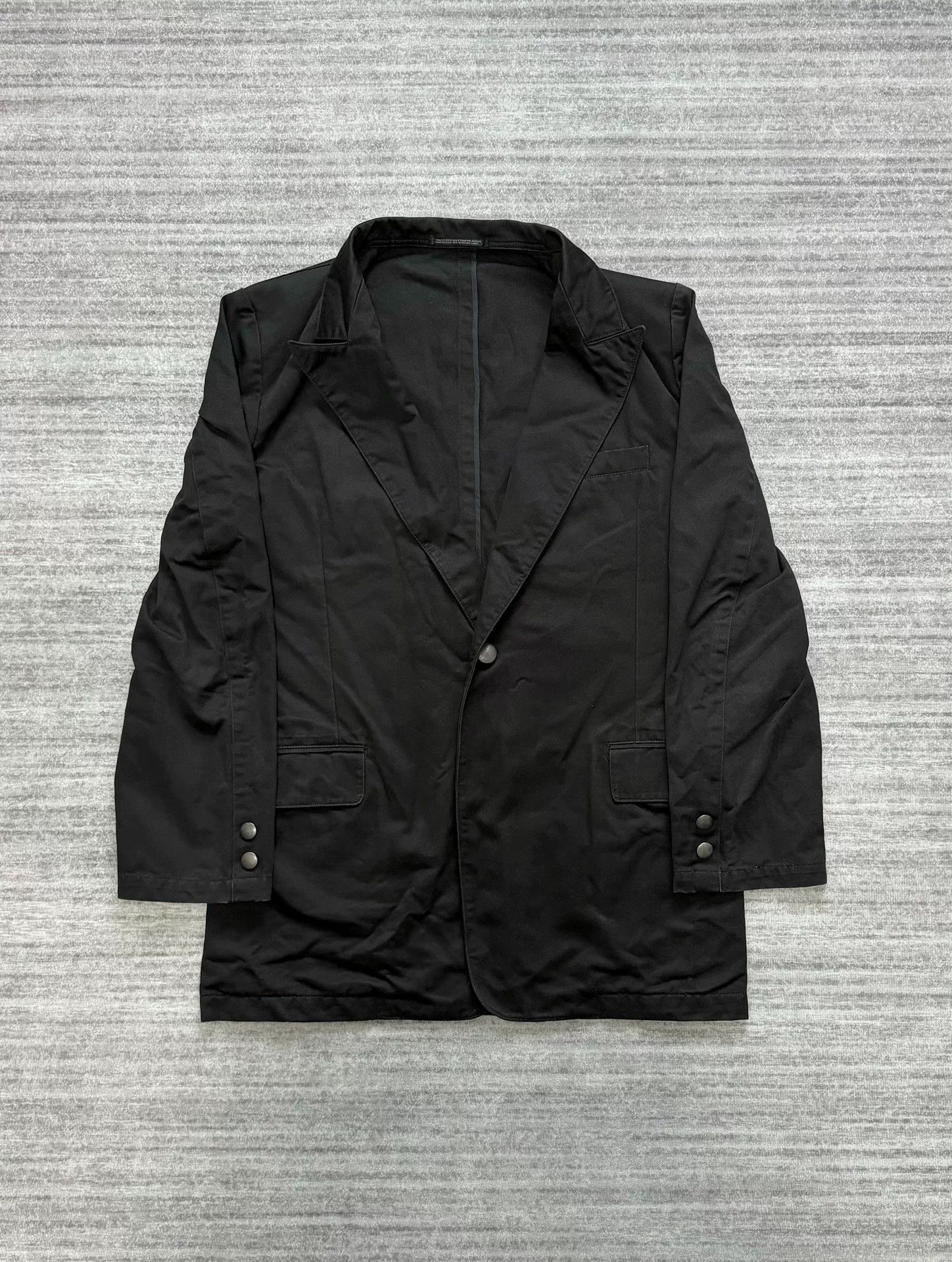 Yohji Yamamoto vintage yohji yamamoto black blazer coat Size US S / EU 44-46 / 1 - 1 Thumbnail