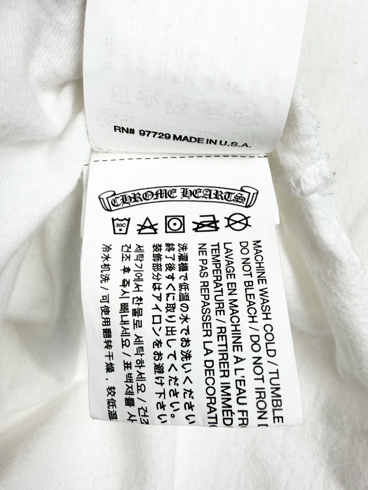 Chrome Hearts Chrome Hearts Cemetery Cross Logo Longsleeve Tshirt White Size US M / EU 48-50 / 2 - 9 Thumbnail