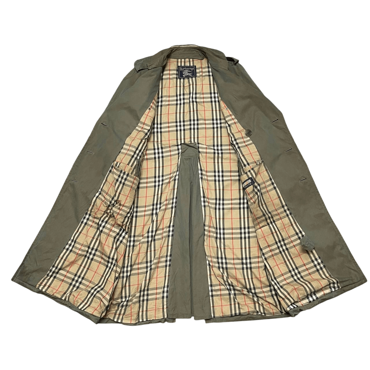 Burberry Vintage Burberry Nova Check Trench Coat Distressed Size US M / EU 48-50 / 2 - 13 Thumbnail