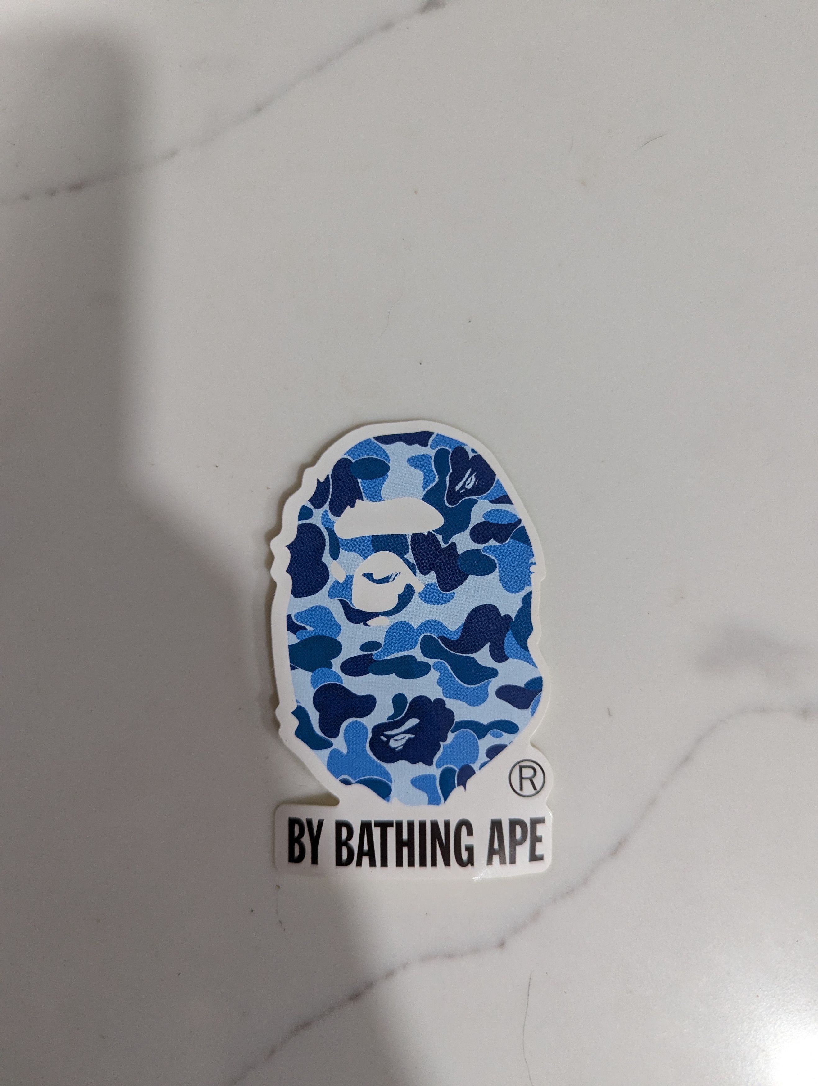 Bape Bape Ape Head ABC Blue Sticker Size ONE SIZE - 1 Preview