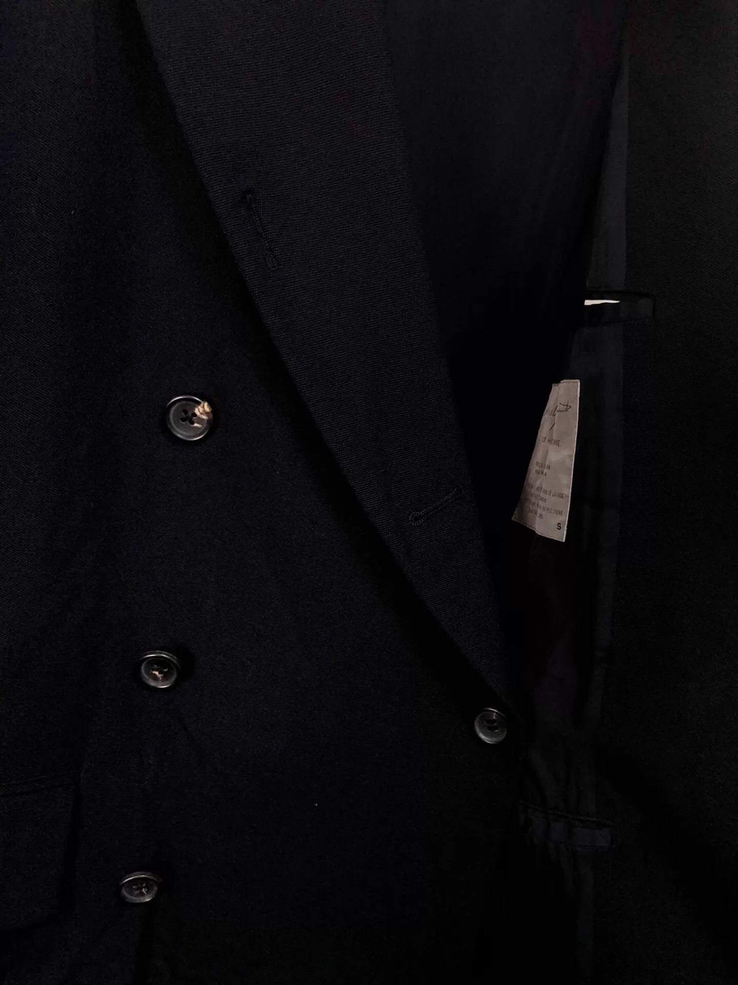 Yohji Yamamoto Yohji Yamamoto 95AW Rokumeikan Jacket Black Purple Blue S Size US S / EU 44-46 / 1 - 6 Thumbnail