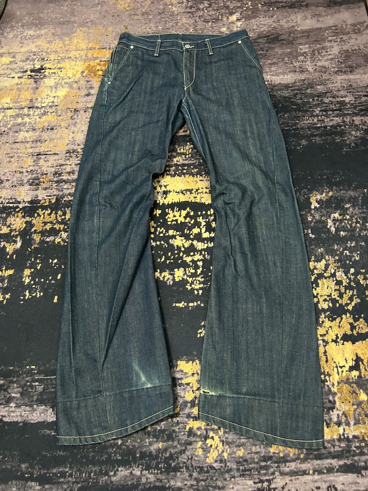 Engineered Garments × Levi's Levis Engineered Distressed Jeans Size US 31 - 3 Thumbnail