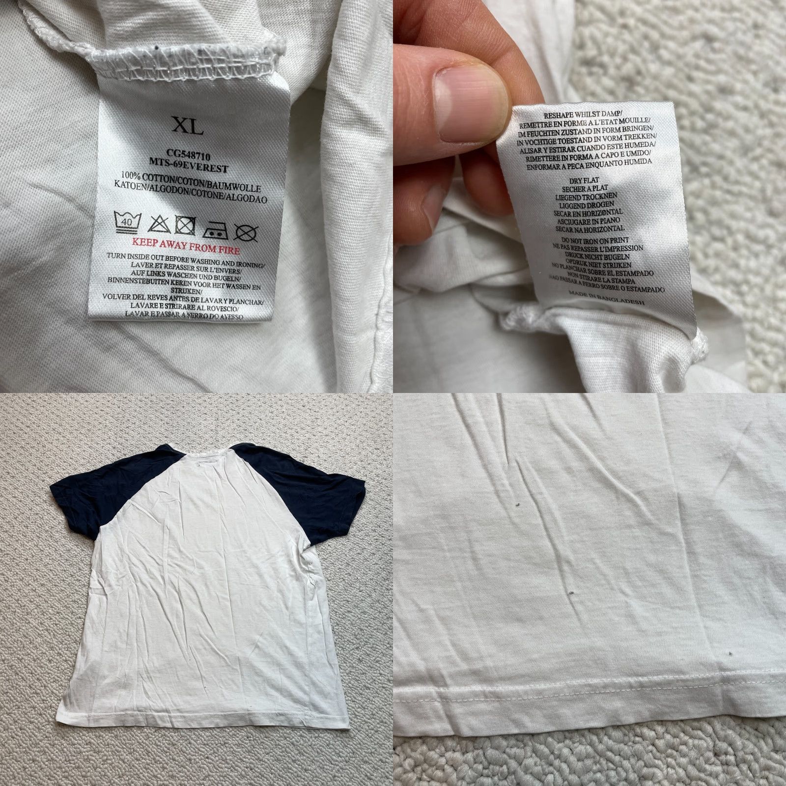 Brave Soul Brave Soul Shirt Mens XL White Blue Logo Basic Short Sleeve Cotton Adult Tee Size US XL / EU 56 / 4 - 9 Thumbnail