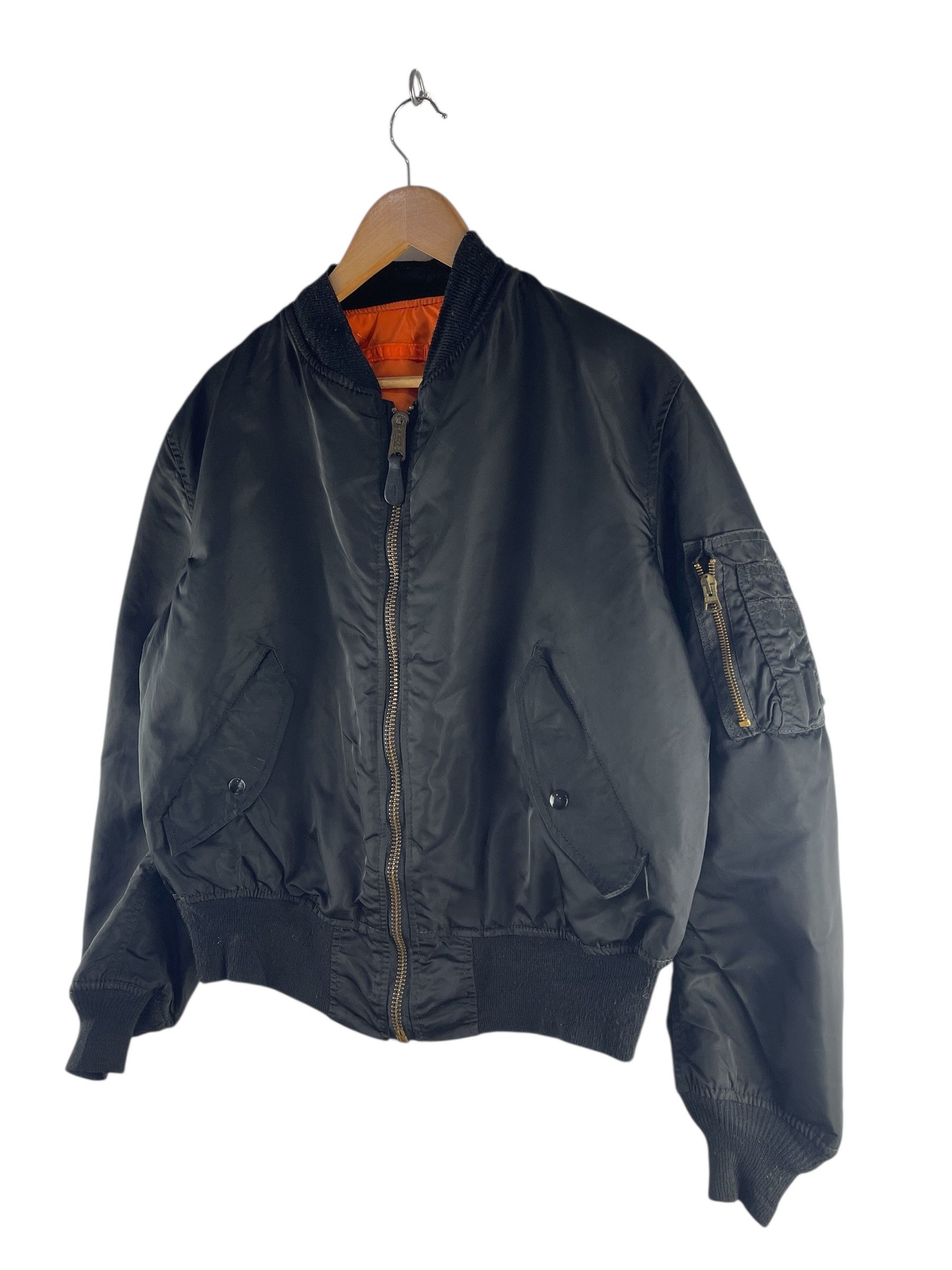 Alpha Industries Vintage Alpha MA-1 Military Style Flight Jacket Size US L / EU 52-54 / 3 - 5 Thumbnail