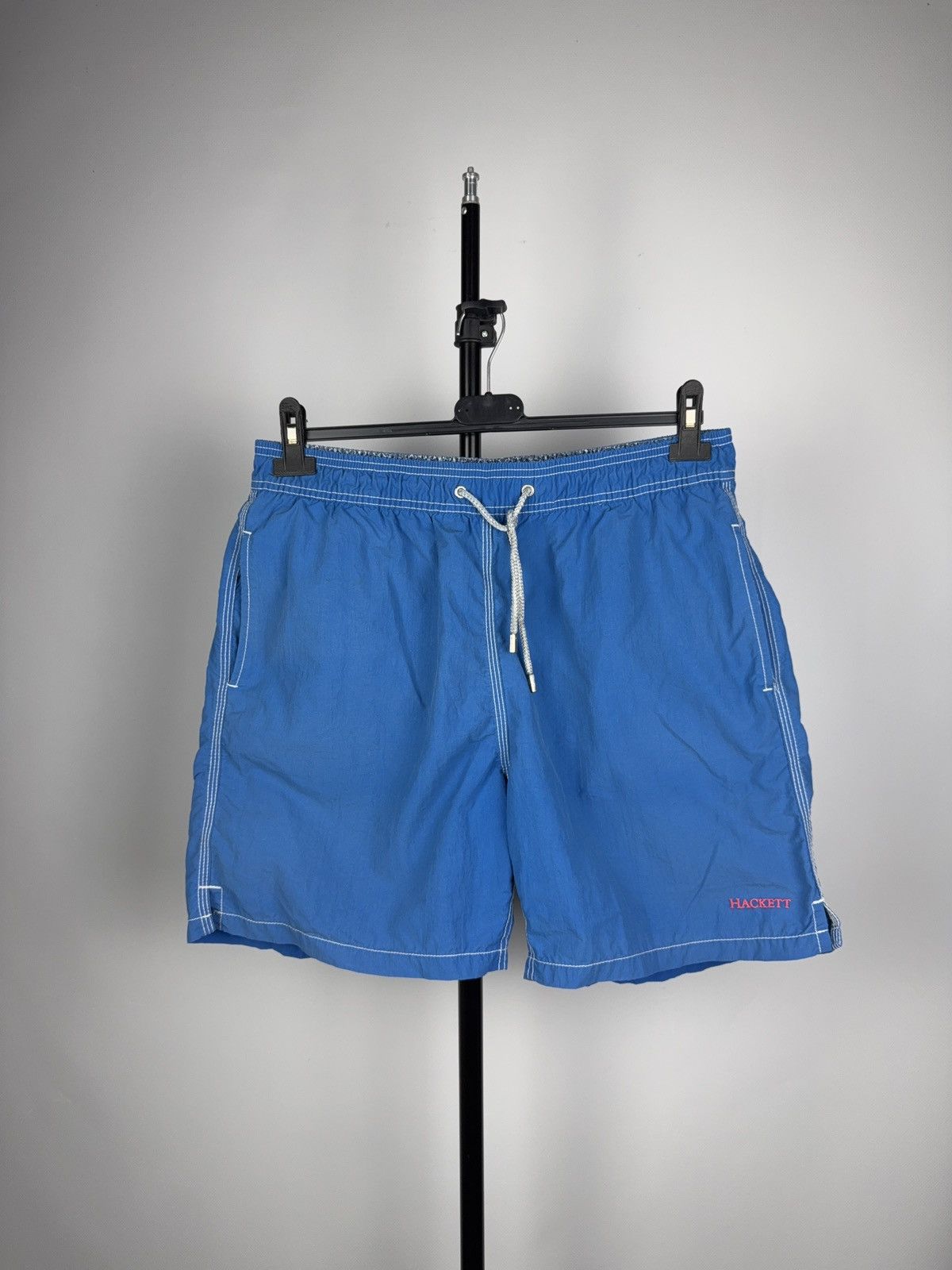 Hackett × Vintage Hackett London Blue logo Premium Casual Shorts Size US 34 / EU 50 - 1 Thumbnail