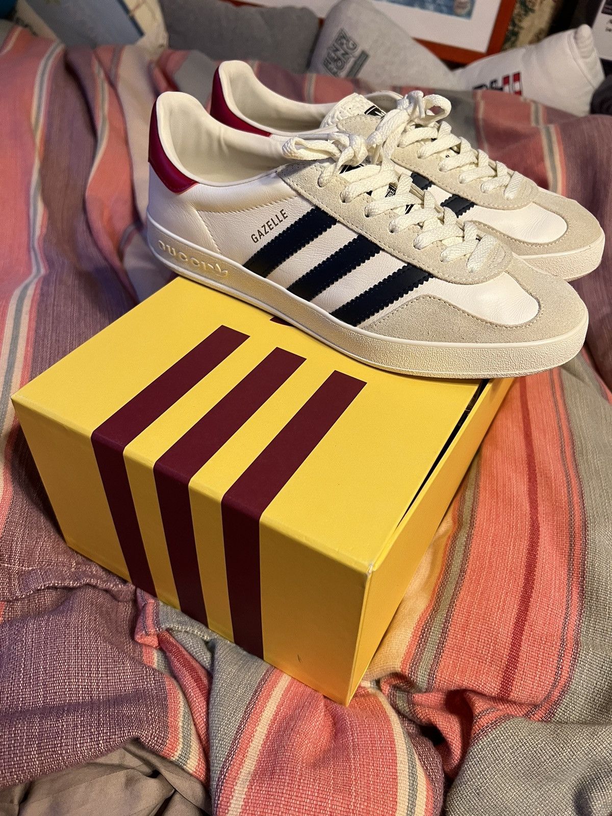 Adidas × Gucci Adidas x Gucci Gazelle White - 9.5 Size US 9.5 / EU 42-43 - 8 Thumbnail