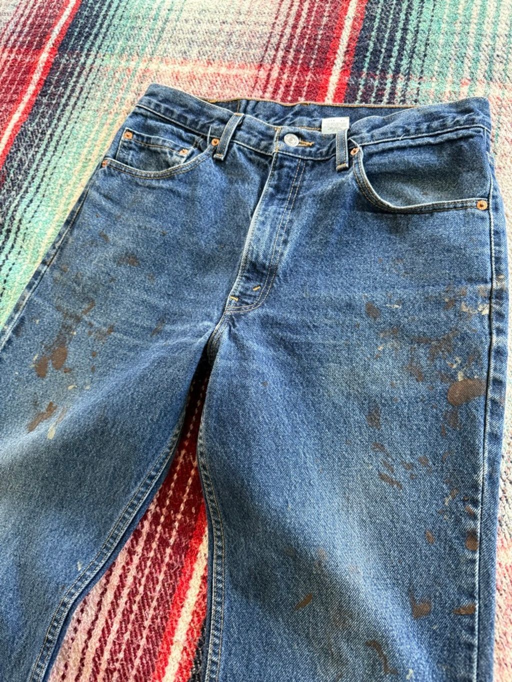 Levi's 00s Distressed Levi’s 517 Bootcut 34x34 Size US 34 / EU 50 - 3 Thumbnail
