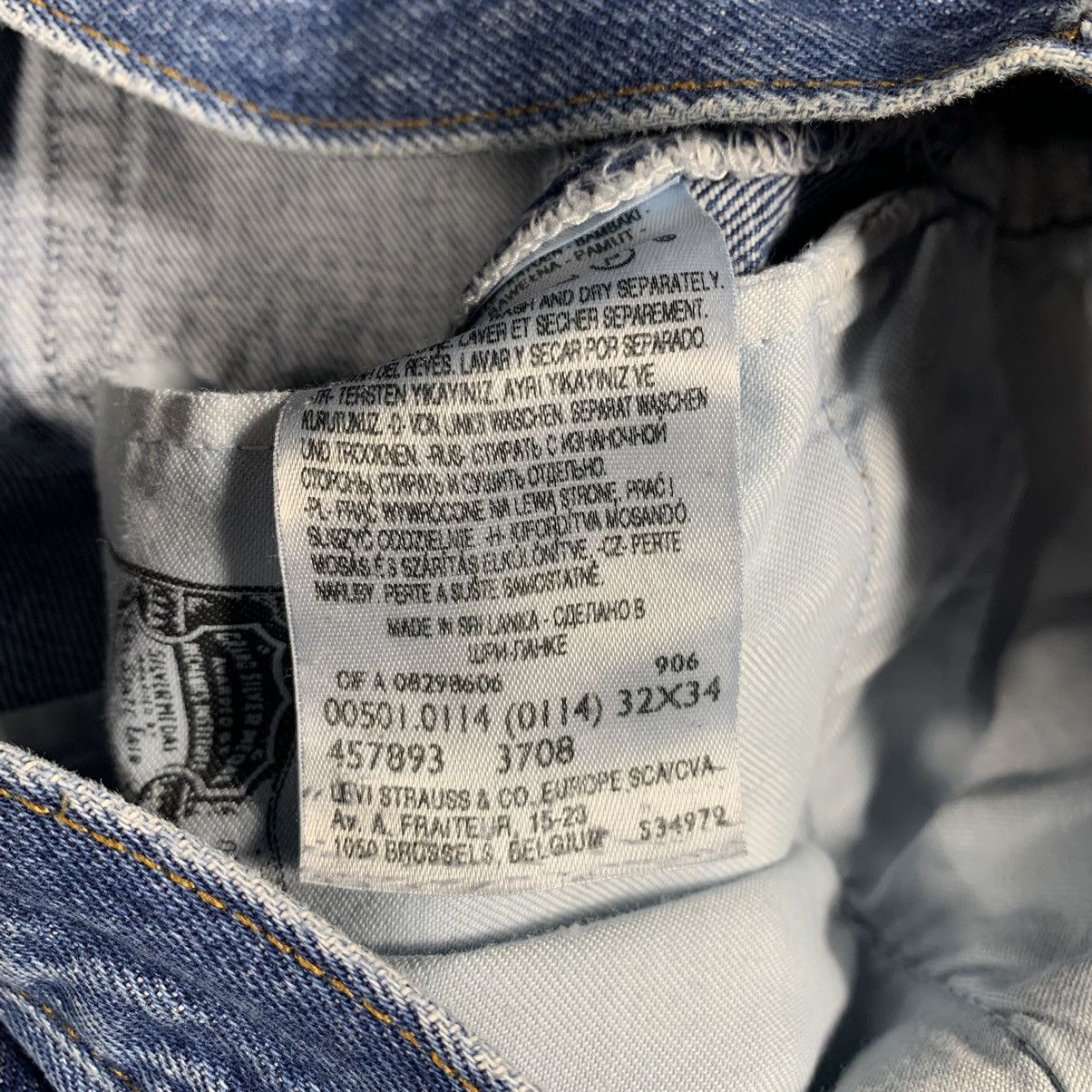 Levi's × Vintage Vintage Style Levi’s 501 W32 L34 Denim Jeans Pants Size US 32 / EU 48 - 8 Thumbnail
