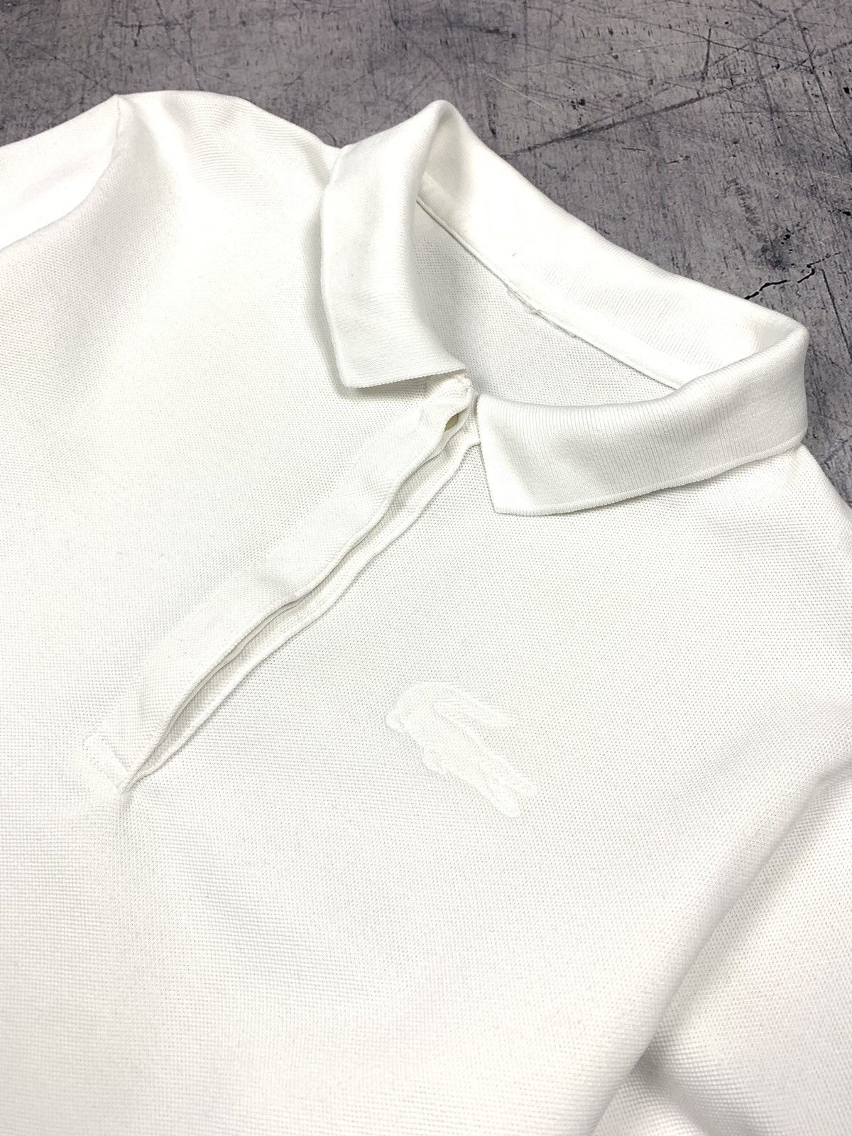 Lacoste Lacoste White Long Sleeve Big Logo Polo Shirt Size S Y2K Size S / US 4 / IT 40 - 4 Thumbnail