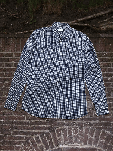 Prada Prada Italian Mens Navy Mini Checkered Dress Shirt Size US L / EU 52-54 / 3 - 1 Thumbnail