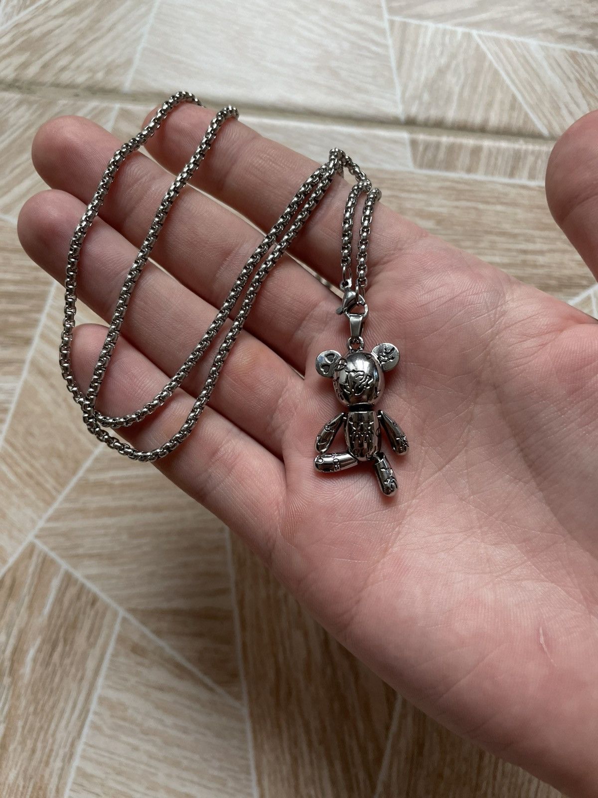 Japanese Brand × Jewelry Rare Avant Garde Y2K Chain Multi Logo Toy Bear Necklaces Size ONE SIZE - 1 Thumbnail