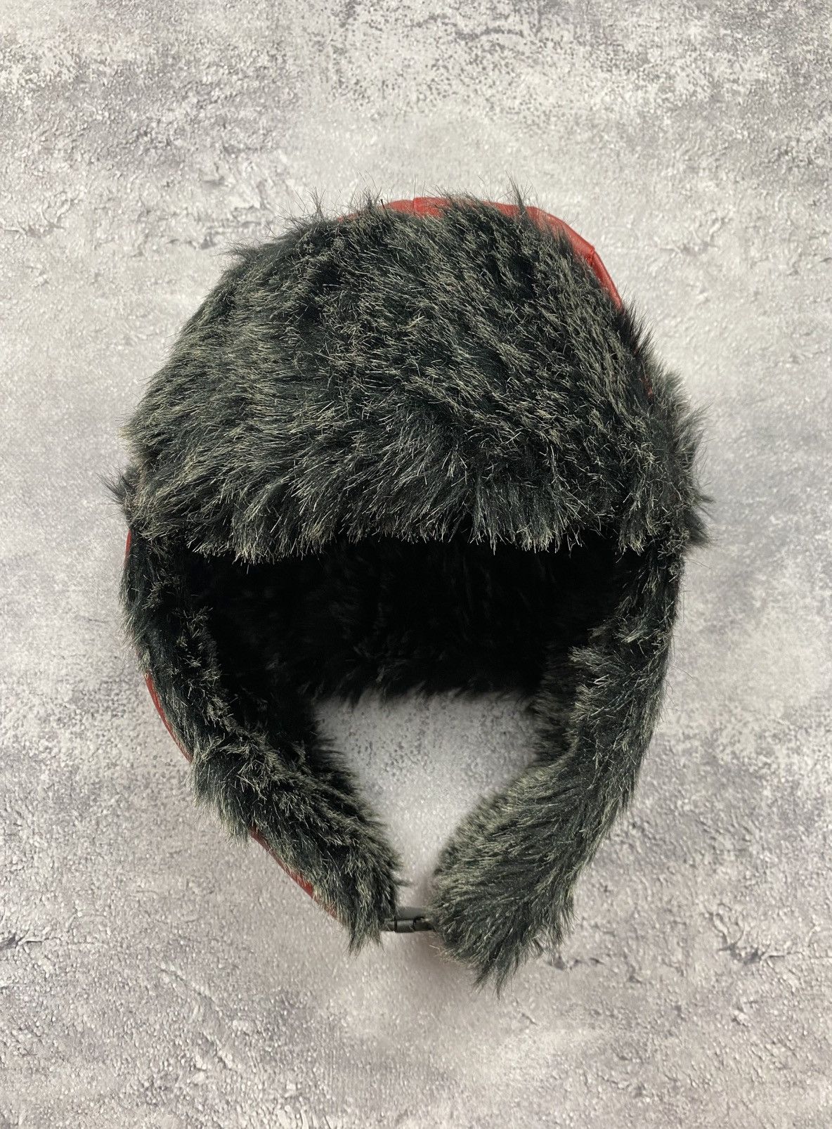 If Six Was Nine Vntg Ushanka Trapper Hat Furry Mohair Fuzzy Fur Red Hat Y2K Size ONE SIZE - 5 Thumbnail