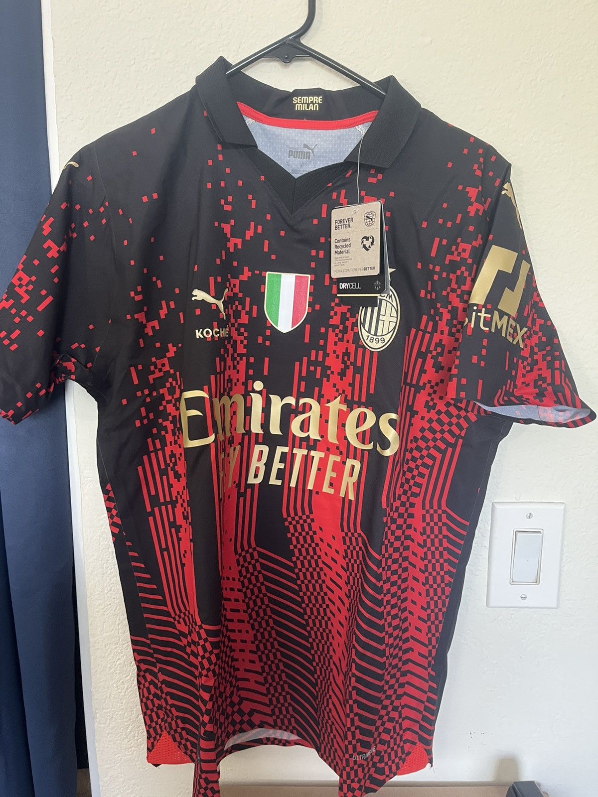 Puma Puma AC Milan 2023/24 Koche Special Authentic Soccer Jersey Size US S / EU 44-46 / 1 - 1 Thumbnail