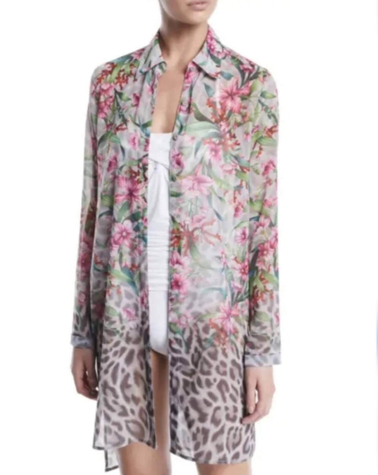 Other BNWT Carmen Marc Valvo Long-Sleeve Tunic Coverup - Sz. M Size ONE SIZE - 1 Thumbnail