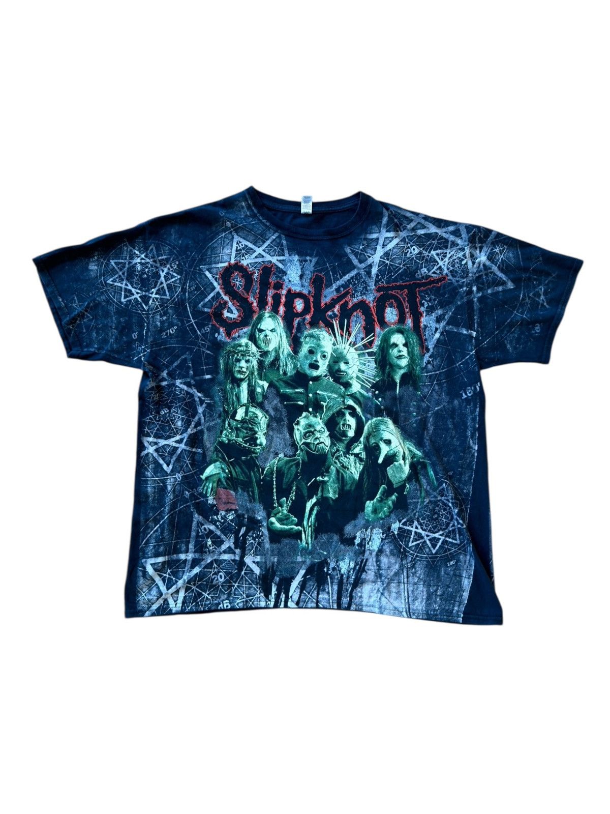 Slipknot *RARE* AOP SLIPKNOT 2009 PROMO TOUR TEE METAL BAND TEE VTG Size US XL / EU 56 / 4 - 1 Thumbnail