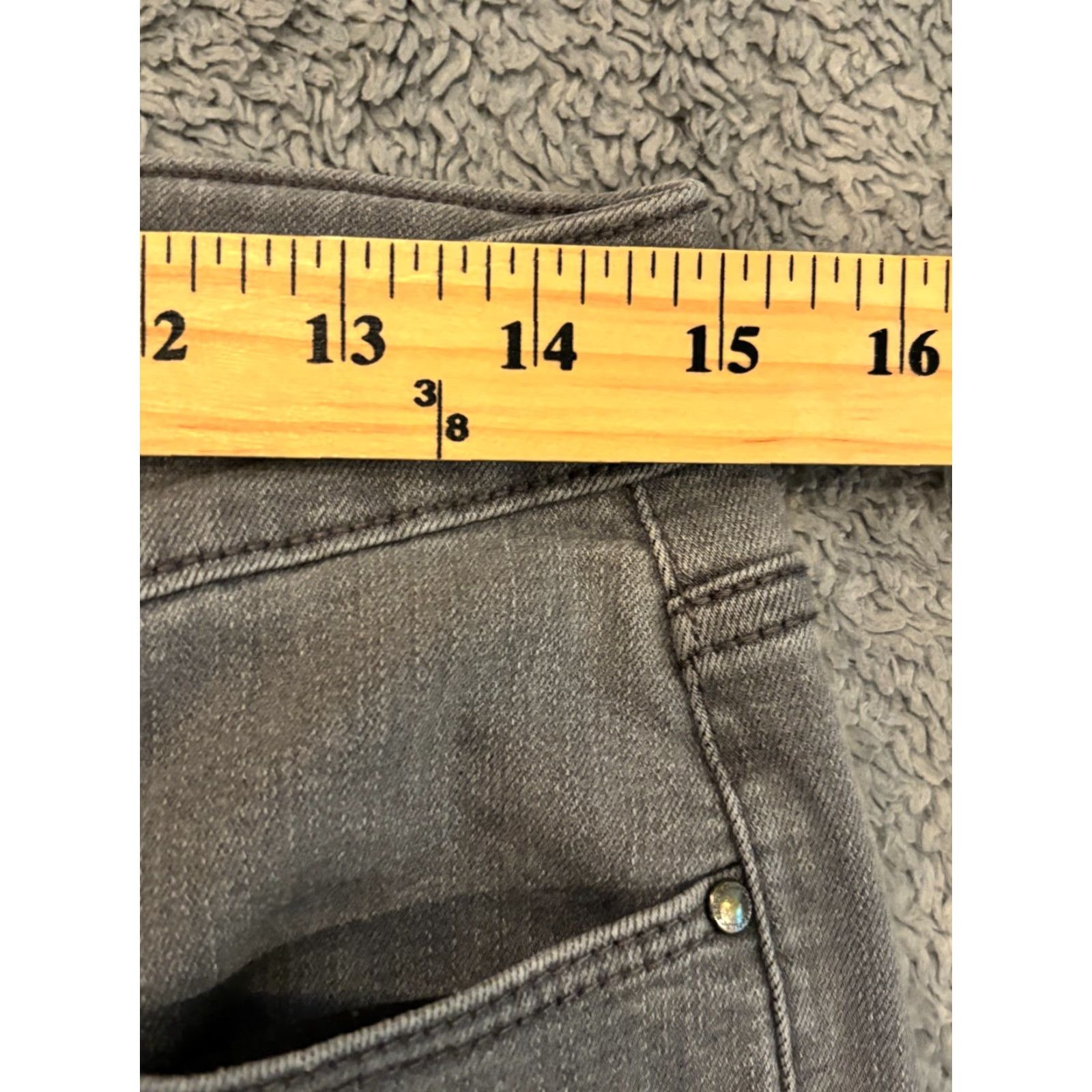 Charter Club Charter Club Jeans Womens 8 Gray Lexington Straight Leg Creased Casual Size 30" / US 8 / IT 44 - 4 Thumbnail