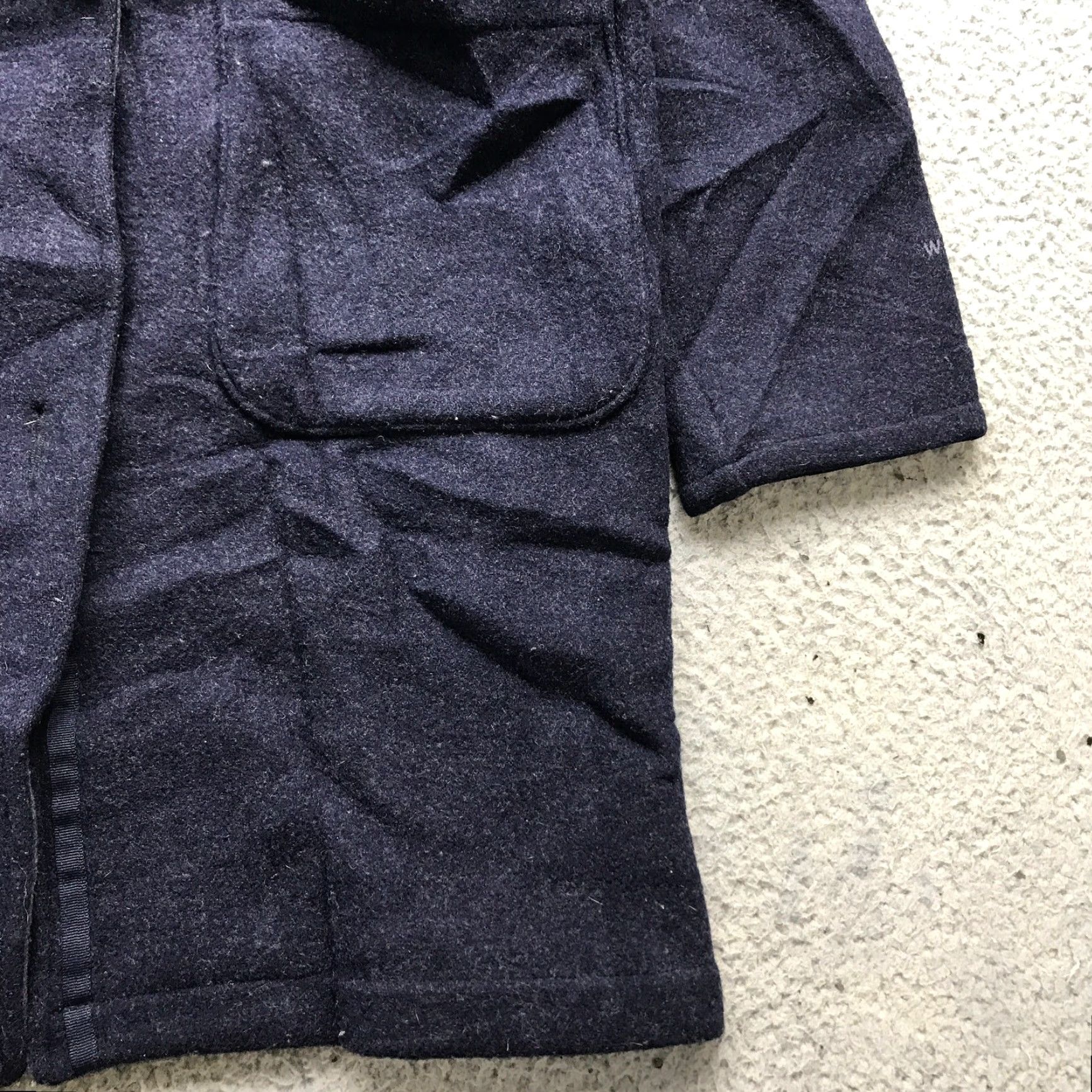 Vintage VINTAGE Woolrich Duffle Coat Jacket Hoodie Women S Long Sleeve Toggle Pockets Blue Size S / US 4 / IT 40 - 6 Thumbnail