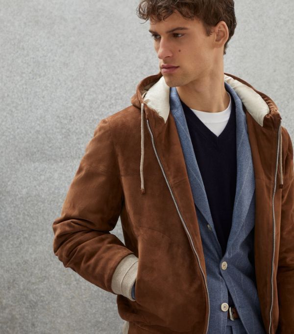 Brunello Cucinelli Jacket in Brown Size US M / EU 48-50 / 2 - 5 Thumbnail