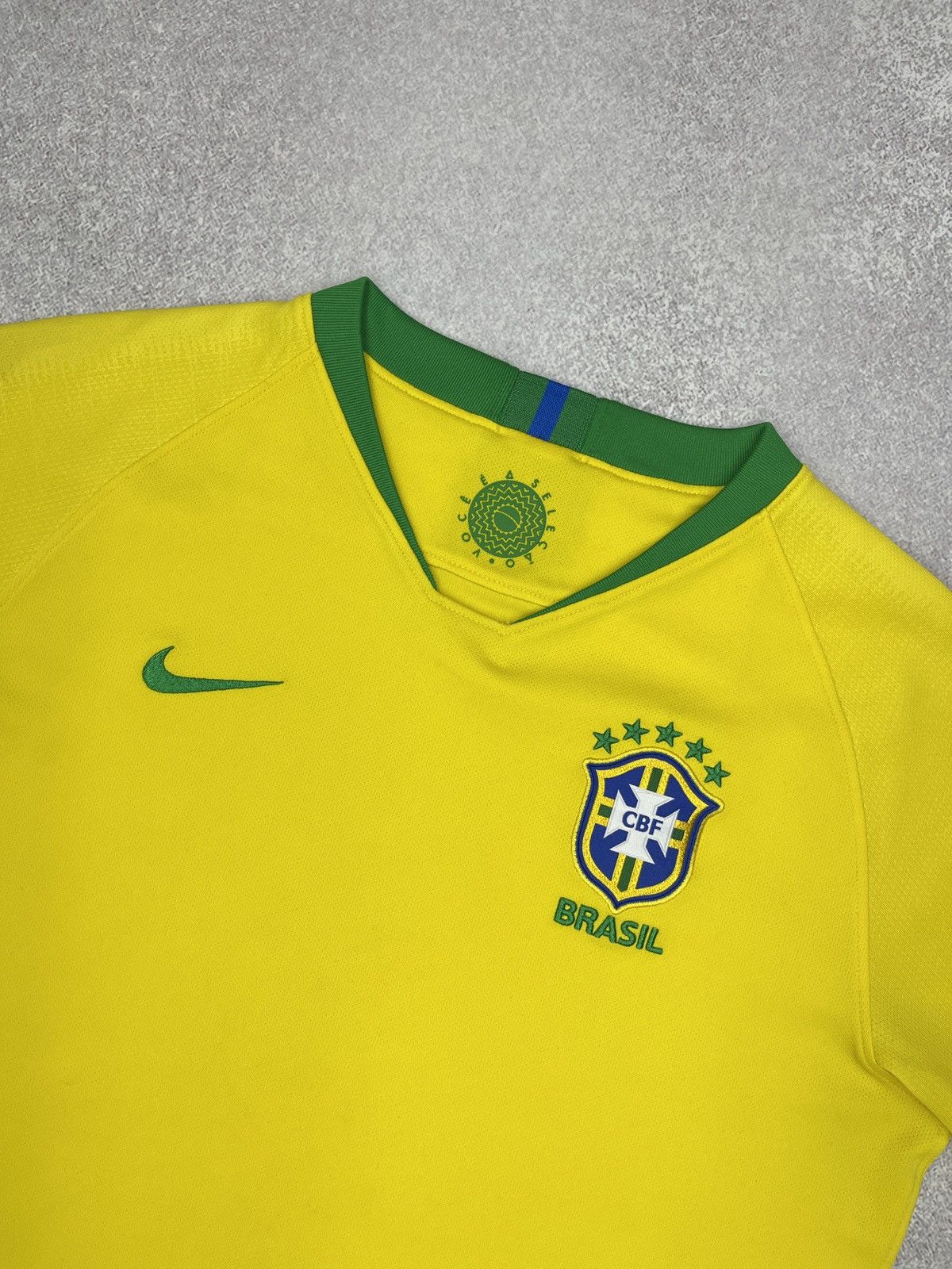 Nike Nike Brasil CBF Soccer Jersey Yellow T Shirt Football Size US S / EU 44-46 / 1 - 4 Thumbnail