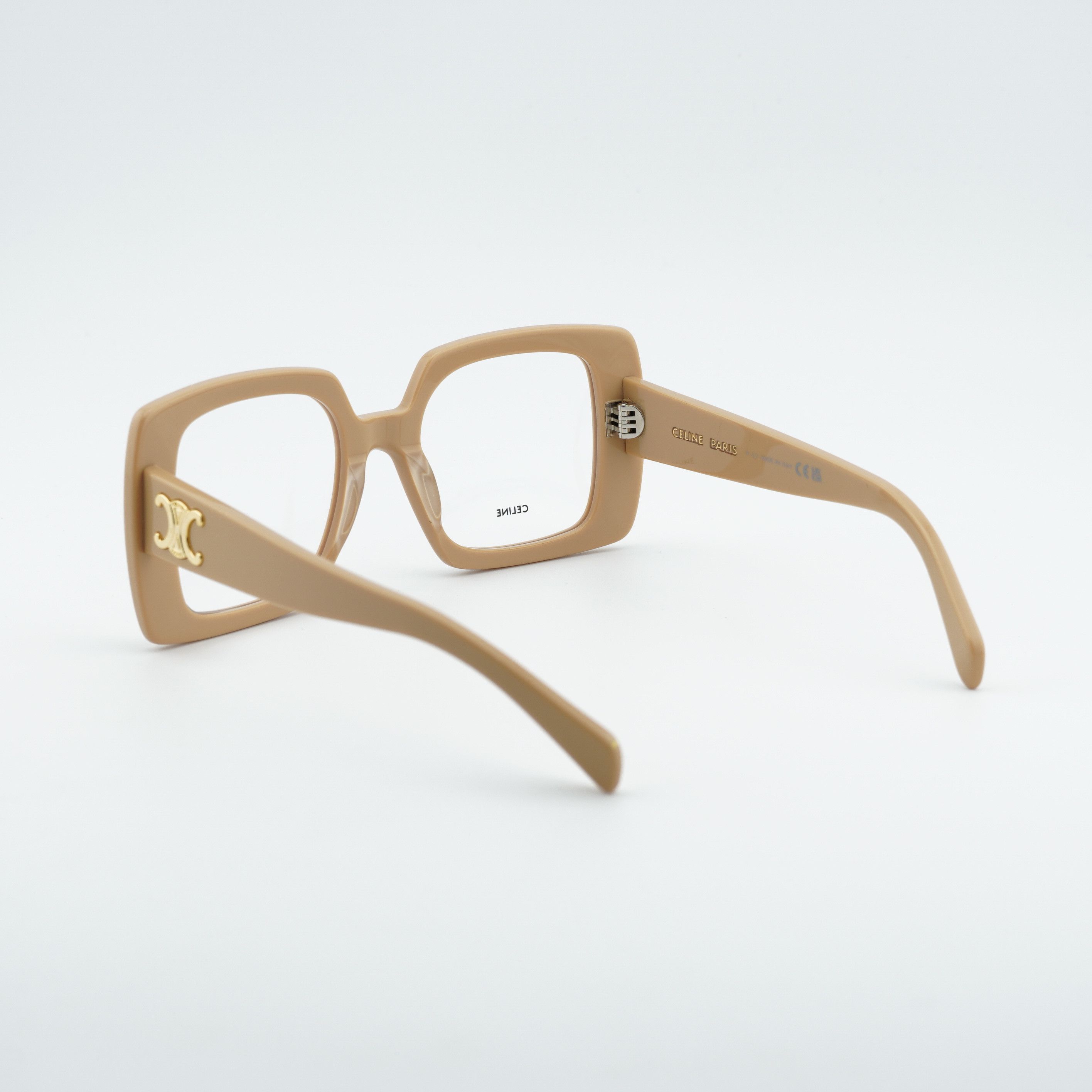 Celine Celine CL50121I 057 Eyeglasses Nude 51mm Square Frame Size ONE SIZE - 4 Thumbnail